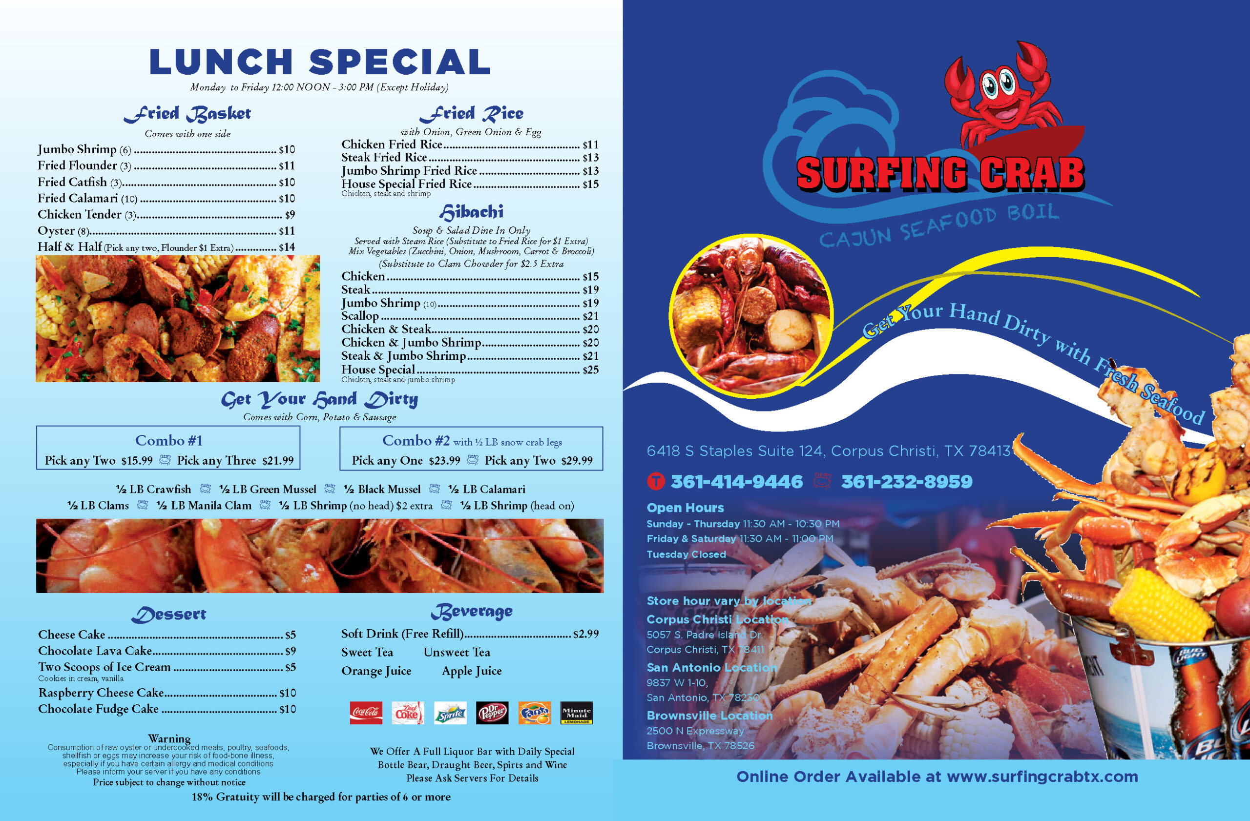 Menu Surfing Crab   Staples Dine In 1 Scaled 